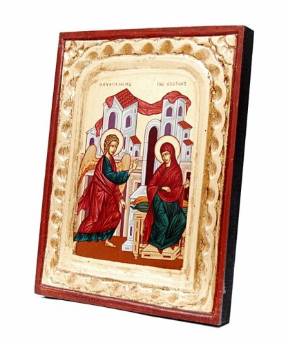 Ikona bizantyjska Zwiastowanie Najświętszej Maryi Pannie 1SK 18 x 24 e-religijne.pl