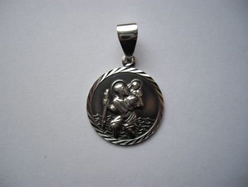 Medalik srebrny - św. Krzysztof MD004  e-religijne.pl