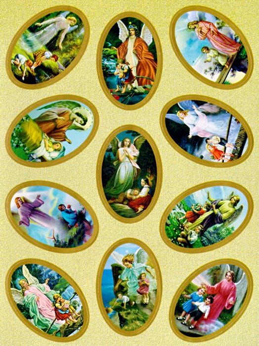 Sklep dewocjonalia: Naklejki religijne z Aniołkami / pomoce duszpasterskie / upominki religijne księgarnia religijna
