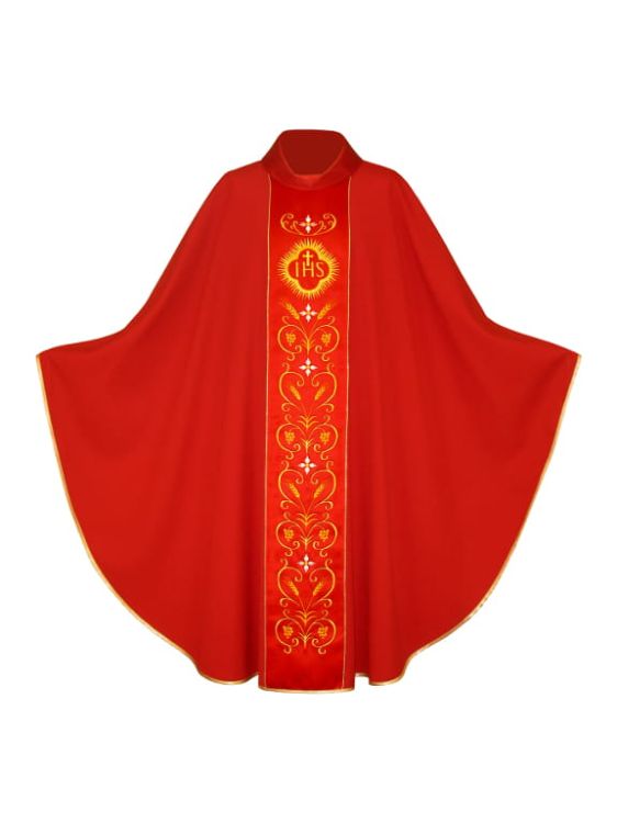 Ornat czerwony z haftem 1-227-2 e-religijne.pl