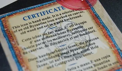 Ikona bizantyjska św.Ojciec Pio e-religijne.pl