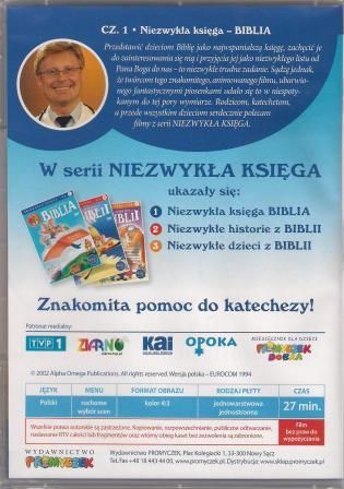 Niezwykła Księga - Biblia cz. 1 - animowany film religijny dla dzieci - DVD e-religijne.pl