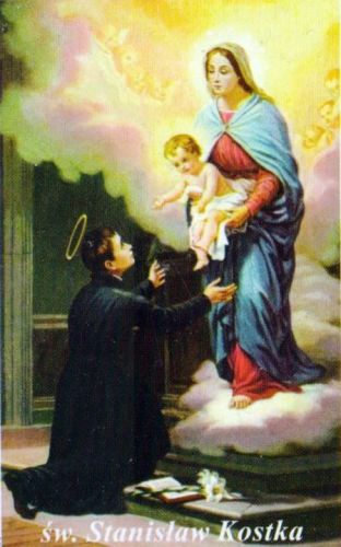 Obrazki ze świętym Stanisławem Kostką (paczka 100 sztuk) księgarnia chrześcijańska e-religijne.pl