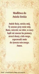 Obrazki z Aniołem Stróżem i modlitwą (100 szt.) e-religijne.pl