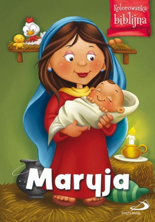 Maryja - religijna kolorowanka biblijna dla dzieci księgarnia chrześcijańska e-religijne.pl