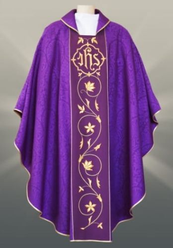 Ornat haftowany fioletowy K-73 e-religijne.pl