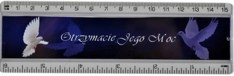 Linijka z hasłem religijnym Otrzymacie Jego moc e-religijne.pl