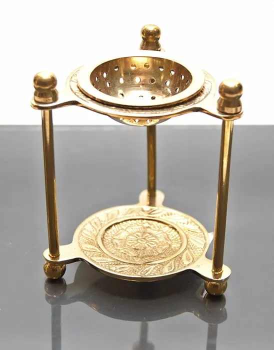  Kadzielniczka mosiężna domowa - podgrzewacz 10-703