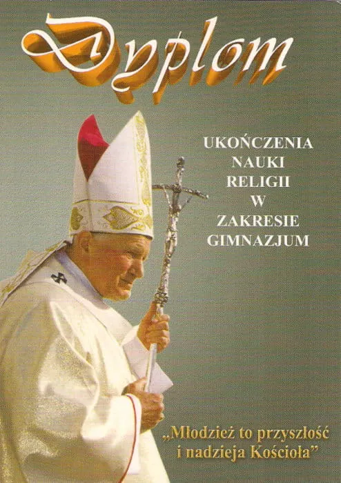 Dyplom ukończenia nauki religii w gimnazjum (3) e-religijne.pl