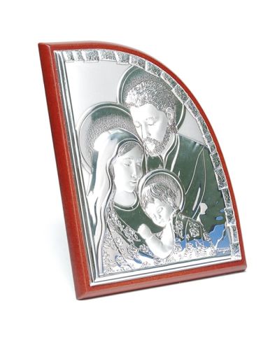 Obrazek srebrny Święta Rodzina - pamiątka chrztu św./ I Komunii św / ślubu e-religijne.pl