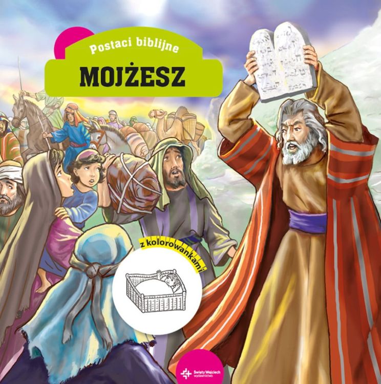 Księgarnia chrześcijańska Dom Wydawniczy Św. Wojciech - sklep e-religijne.pl  Mojżesz. Książeczka z kolorowankami