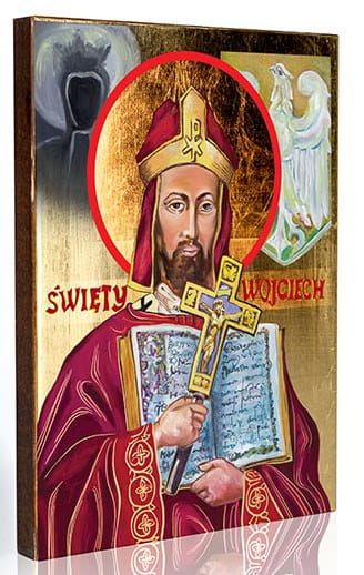 Ikona świętego Wojciecha, głównego patrona Polski. Sklep z ikonami e-religijne.pl