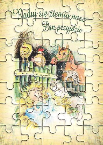 Puzzle religijne dla dzieci - "Raduj się ziemio"