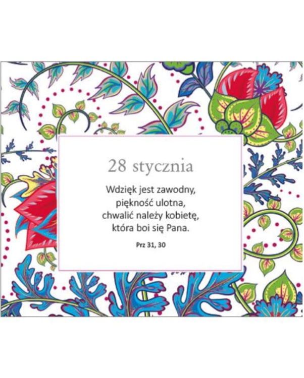 Edycja św. Pawła: Biblia dla kobiet na każdy dzień roku - książka na biurko księgarnia chrześcijańska