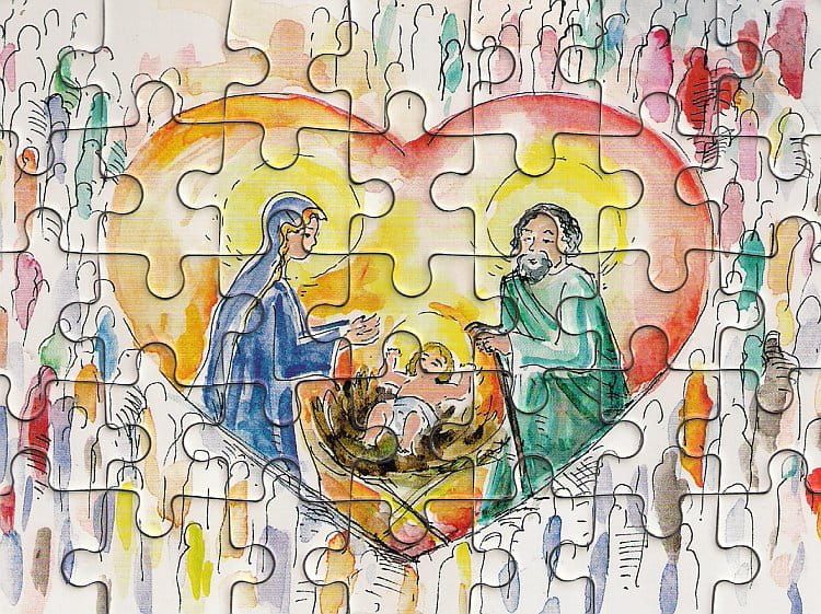 Puzzle religijne dla dzieci - "Boże Narodzenie!" e-religijne.pl