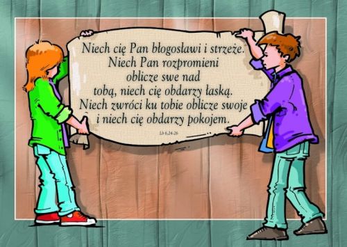 Pocztówka Niech cię Pan błogosławi i strzeże... Łk 6,24-26 e-religijne.pl