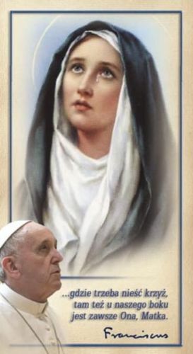 Obrazek z modlitwą człowieka cierpiącego do Matki Bożej Bolesnej (100 szt.) e-religijne.pl