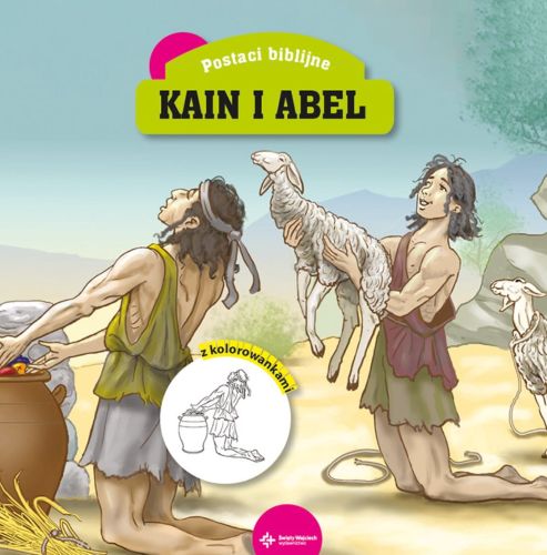 Księgarnia religijna - Dom Wydawniczy św. Wojciech - Kain i Abel. Książeczka z kolorowankami - książeczki religijne dla dzieci