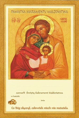 Dyplom - Pamiątka Sakramentu Małżeństwa e-religijne.pl
