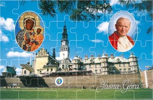 Puzzle "Jasna Góra" księgarnia chrześcijańska e-religijne.pl puzzle, zabawki, gry religijne dla dzieci