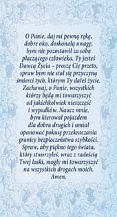  Obrazek Pamiątka Poświęcenia Pojazdu - 7 x 13 100 szt. e-religijne.pl