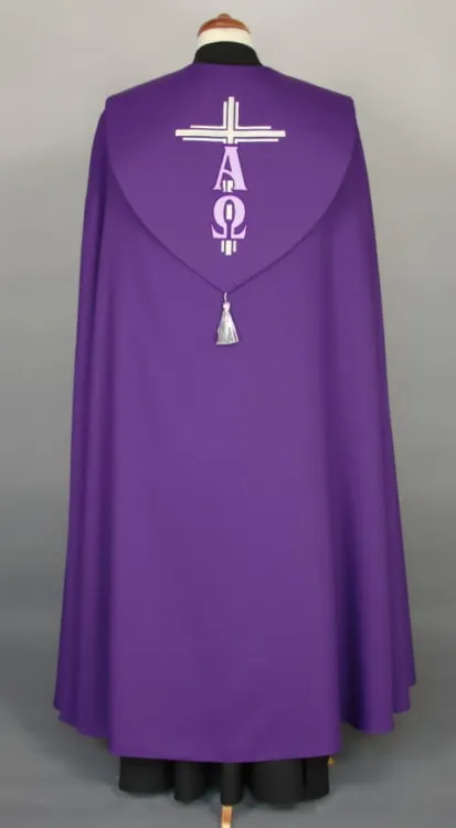 Kapa fioletowa haftowana 2-086-44 e-religijne.pl