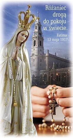 Obrazki z Matką Bożą Fatimską (paczka 100 sztuk) sklep dewocjonalia artykuły liturgiczne i pomoce duszpasterskie