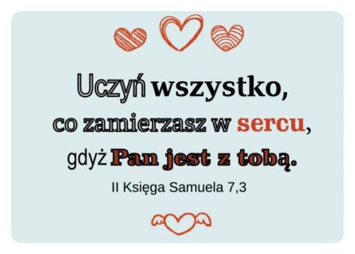 Magnesy religijne na lodówkę - Magnes na lodówkę "Uczyń wszystko co zamierzasz w sercu" sklep