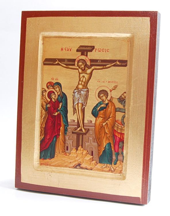 Ikona bizantyjska Ukrzyżowanie Pana Jezusa 18 x 24 e-religijne.pl