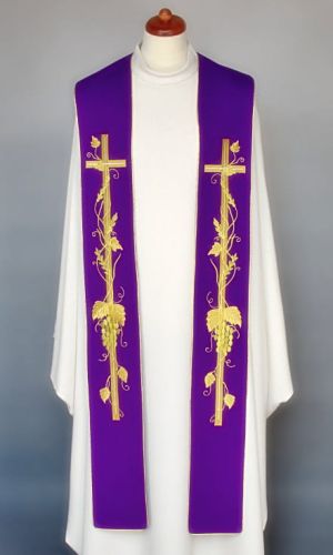 Stuła fioletowa do koncelebry 4-181-4 e-religijne.pl