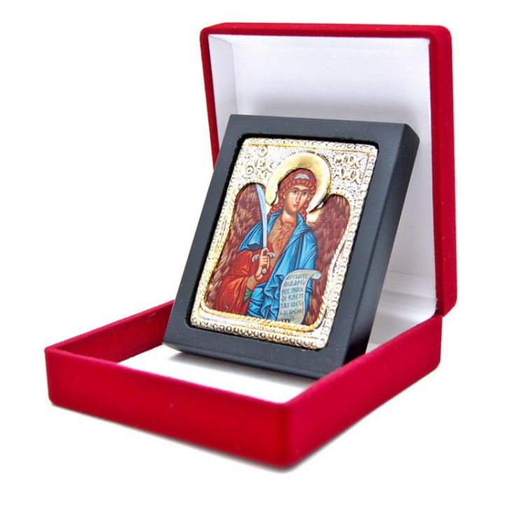 Ikona Archanioł Michał posrebrzana EM0 e-religijne.pl