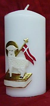 Świeca wielkanocna - Baranek e-religijne.pl