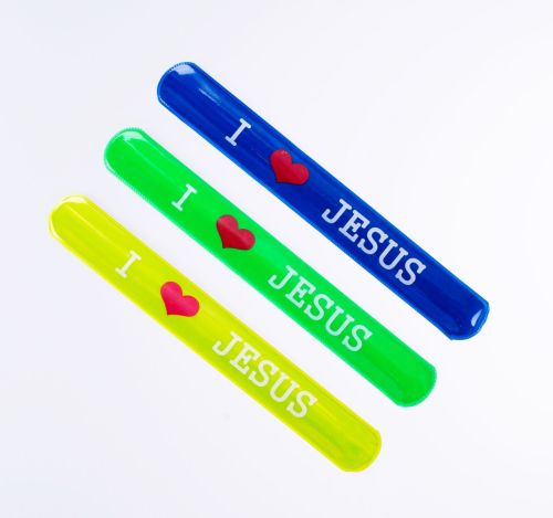 Odblaskowa opaska religijna - na rękę, rower, rolki 1532-0310 e-religijne.pl