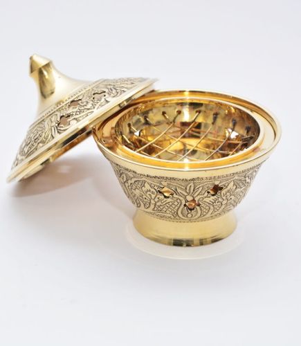Sklep z kadzidłami: Mosiężna kadzielnica domowa 10-787 chrześcijański sklep internetowy e-religijne.pl