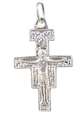 Krzyżyk srebrny San Damiano - K59 e-religijne.pl