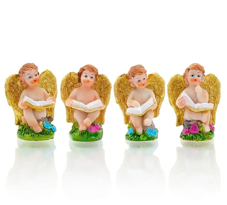 Figurki aniołków 4 sztuki zestaw 6 cm MA018010B sklep z aniołkami