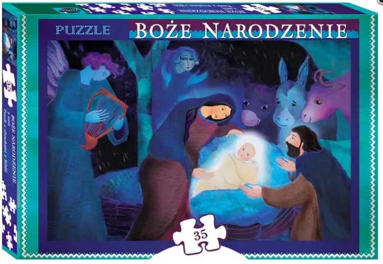 Puzzle religijne dla dzieci - Boże Narodzenie (20 x 30 - 35 elementów) e-religijne.pl
