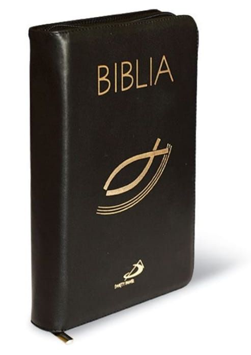  Biblia - Stary i Nowy Testament z czarną okładką z suwakiem księgarnia chrześcijańska e-religijne.pl EDYCJA ŚW. PAWŁA
