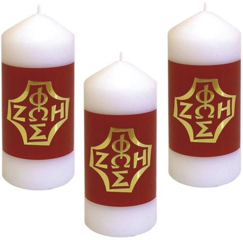 Świeca okolicznościowa z foską - Światło Życie 16 cm