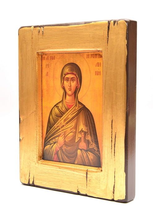 SKLEP z ikonami: Ikona świętej Marii Magdaleny 18 x 23 - imieniny, urodziny, śluby zakonne prezent. 
