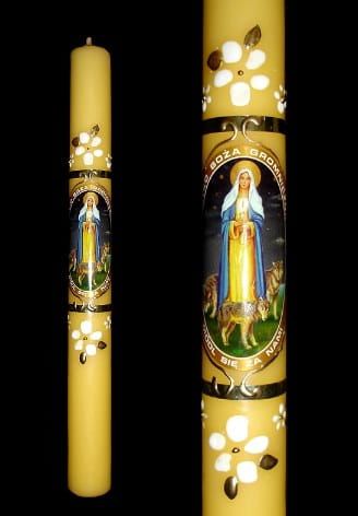 Gromnica - świeca liturgiczna G2 - wys. 43 cm e-religijne.pl