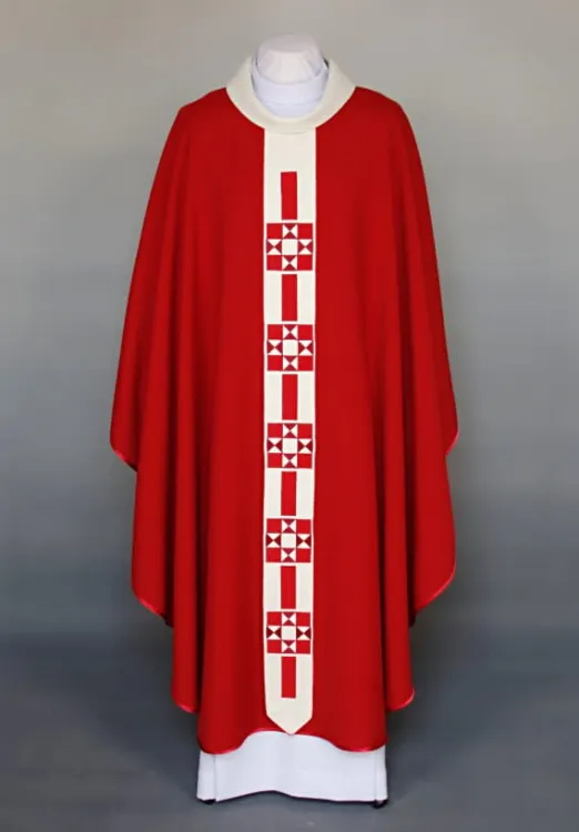Ornat czerwony 1-263-21 e-religijne.pl