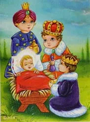 Obrazki kolędowe dla dzieci mały format 4,5 x 6,5 - 300 sztuk sklep artykuły liturgiczne pomoce duszpasterskie