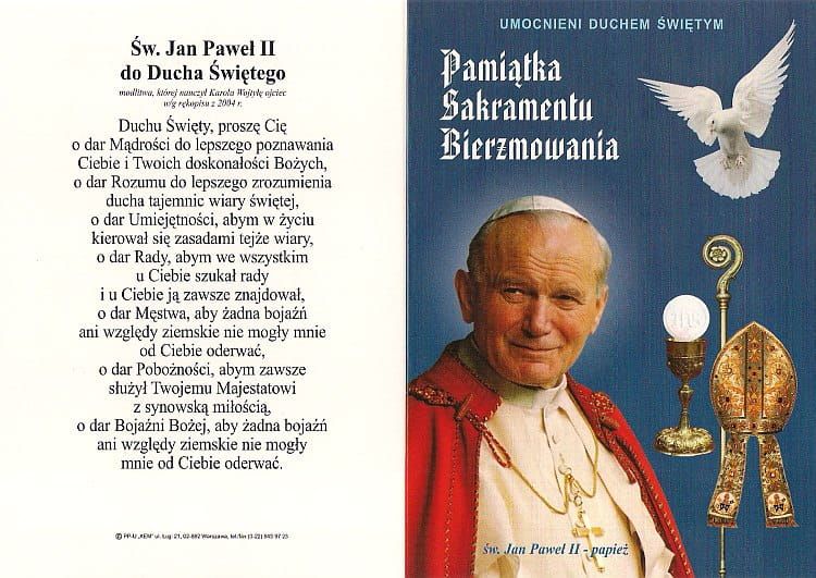 Dyplom - Pamiątka Sakramentu Bierzmowania - Umocnieni Duchem Świętym e-religijne.pl