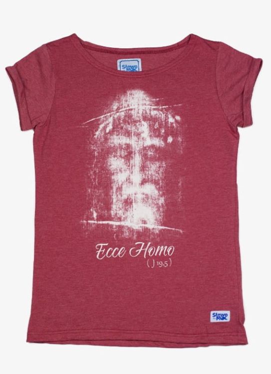 Damska koszulka religijna "Ecce Homo" - chrześcijańskie koszulki religijne - największy sklep z odzieżą i gadżetami chrześcijańskimi w internecie e-religijne.pl
