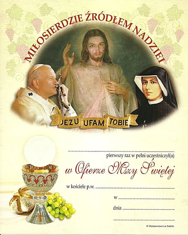 Obrazek Pamiątka I Komunii Świętej - LS2 e-religijne.pl