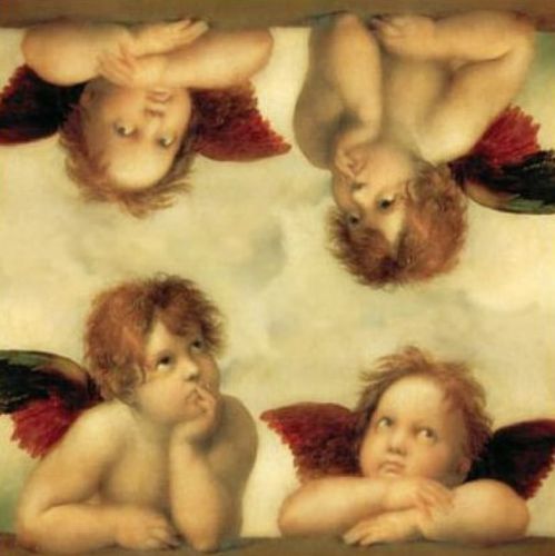 Podstawka korkowa z religijnym hasłem Aniołki e-religijne.pl