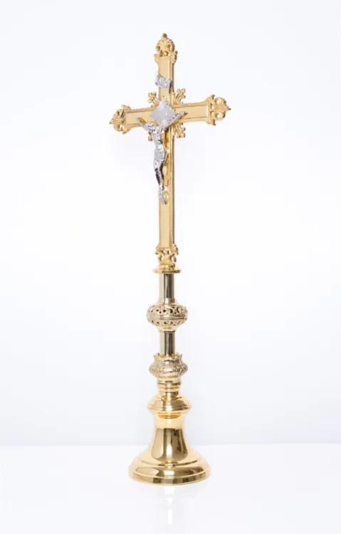 Krzyż ołtarzowy mosiężny 85 cm CF-1007 sklep liturgiczny