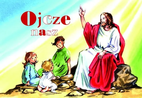 Ojcze nasz - kolorowanka religijna dla dzieci e-religijne.pl