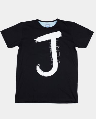 Chrześcijańska koszulka męska czarna Jezus Najwyższe ... sklep chrześcijański e-religijne.pl